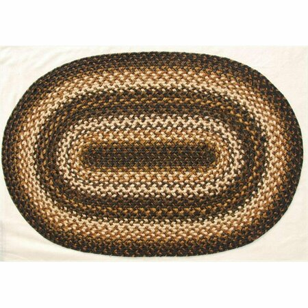 HOMESPICE DECOR Kilimanjaro Hudson Jute Braided Rugs - Oval 505217